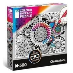 Puzzle 500 3D Color Teraphy Mandala (1)