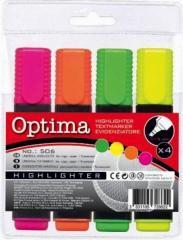 Zakreślacz 4 kolory OPTIMA (1)