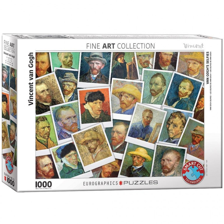 PUZZLE 1000 EL Autoportrety van Gogh EUROGRAPHICS (1)