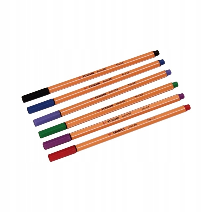 CIENKOPIS POINT 88 - etui 6 kolorów 0,4 mm STABILO (1)
