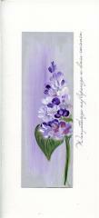 Karnet Imieniny I 04 - Fioletowy kwiat MAK (1)