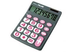 Kalkulator 8 pozycji duże klawisze szary MILAN (1)