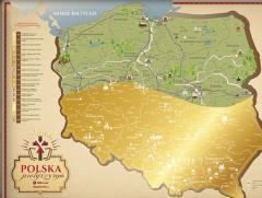 Mapa zdrapka - Travel Map Polska Pielgrzyma (1)