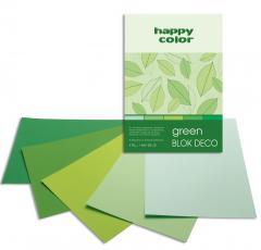 Blok A4/20K Deco Green 170g HAPPY COLOR (1)