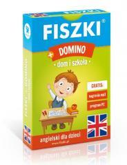 Angielski. Fiszki + Gra Domino - dom i szkoła (1)