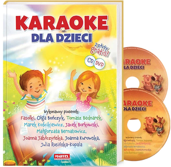 KARAOKE DLA DZIECI - Książka + 2 płyty CD i DVD (1)