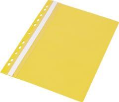 Skoroszyt A4 PP z europerforacją żółty (20szt) (1)
