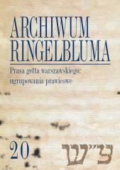 Archiwum Ringelbluma T. 20 (1)