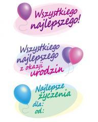 Naklejki foliowe - życzenia po polsku (1)