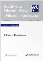 Archiwum Filozofii Prawa i Filozofii.. 2/2020 (23) (1)