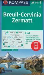 Breuil - Cervinia - Zermatt 1:50 000 Kompass (1)
