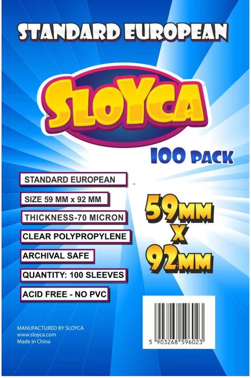 KOSZULKI Standard European 59x92mm (100szt) SLOYCA (1)