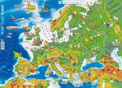 Europa mapa fizczna. Podkładka na biurko (1)