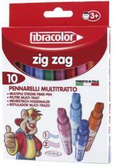 Mazaki Zig Zac ząbki 10 kol. FIBRACOLOR (1)