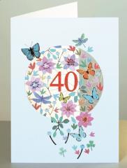 Karnet F40 wycinany + koperta Urodziny 40 (1)