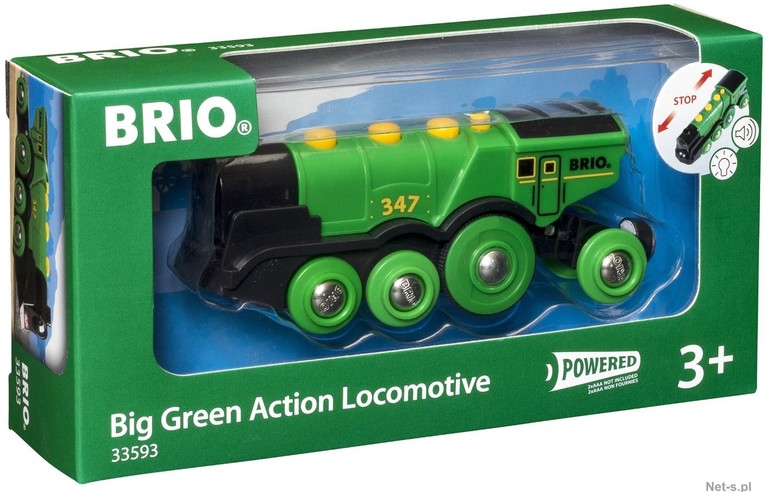 BRIO 33593 - Klasyczna Zielona Lokomotywa (1)