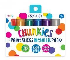 Farby w kredce Chunkies Paint Sticks Metallic 6szt (1)