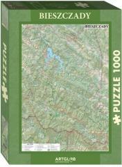 Puzzle 1000 - Bieszczady mapa turystyczna (1)