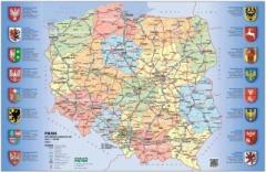 Mapa drogowo-administracyjna Polski. Podkladka... (1)