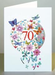 Karnet F70 wycinany + koperta Urodziny 70 (1)